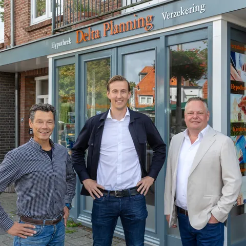 Vlnr Ariaan van Nieuwenhuijzen Floris van der Linden en Douglas Slootmans